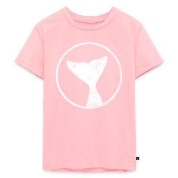 Whale sperm whale illustration - Kids Premium Organic T-Shirt - rose - Front - AI Model Kid Female (0cm)