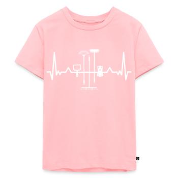 Nettoyage du cadeau de ménage Heartbeat - T-shirt Premium bio Enfant - rose - Devant - AI Model Kid Female (0cm)