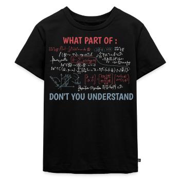 Funny Complex Equation Math Teacher - Kids Premium Organic T-Shirt - black - Front - Mikhail (115cm)
