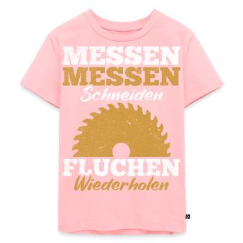 Witziger Spruch Schreiner - Kinder Premium Bio T-Shirt - Rosa - Vorne - AI Model Kid Female (0cm)