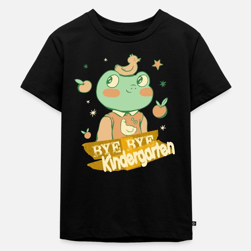 Endlich Schulkind, Einschulung - Kinder Premium Bio T-Shirt - Schwarz