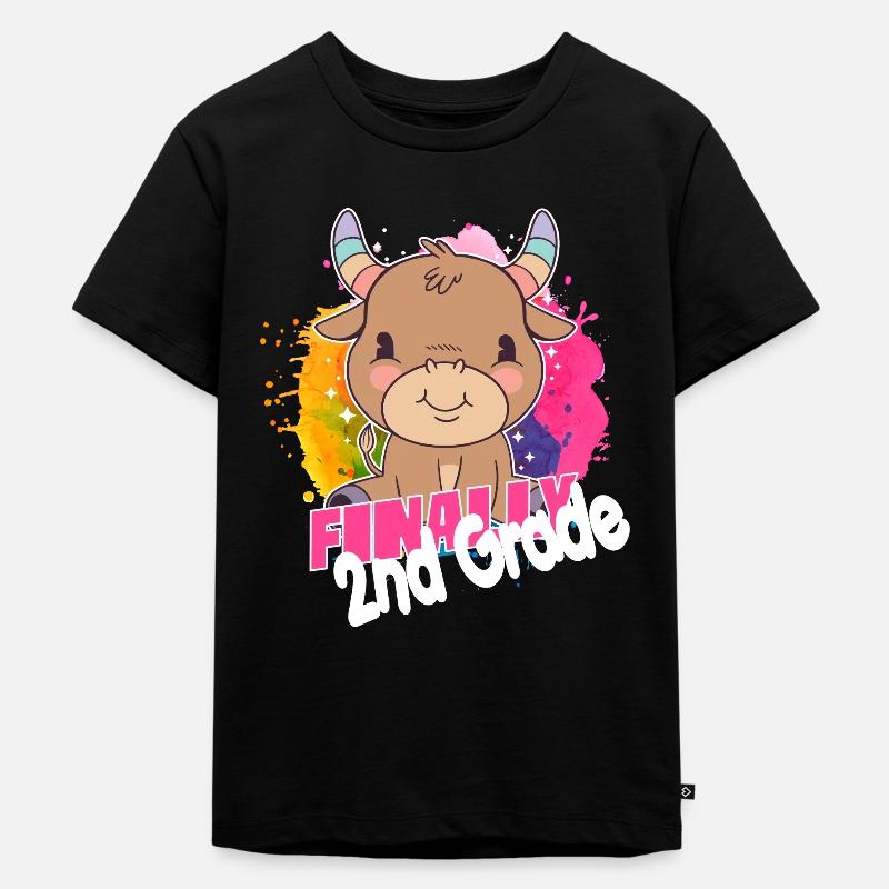 2nd Grade Squad, Second Grader - Kids Premium Organic T-Shirt - black