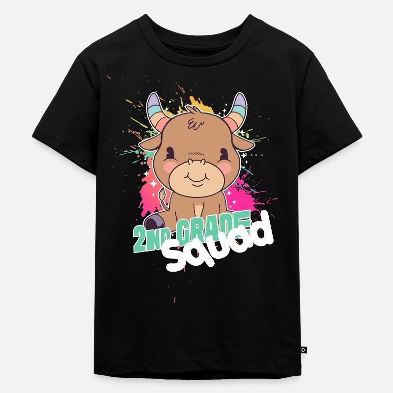 Kader der 2. Klasse, Zweitklässler - Kinder Premium Bio T-Shirt - Schwarz