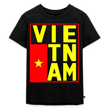 Vietnam - T-shirt Premium bio Enfant - noir - Devant - Mikhail (115cm)