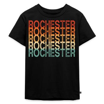 Rochester Newyork - Kids Premium Organic T-Shirt - black - Front - Mikhail (115cm)