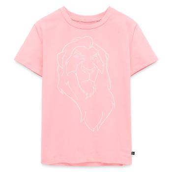 Lion King Scar Line Art Graphicsimbastrengthtigerw - T-shirt Premium bio Enfant - rose - Devant - AI Model Kid Female (0cm)