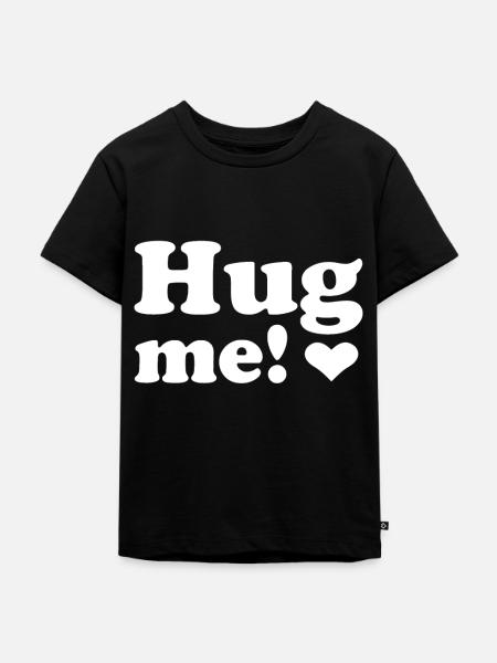 Umarme mefunnyanatomycatcatsghosthorroroccultretrowit - Kinder Premium Bio T-Shirt - Schwarz