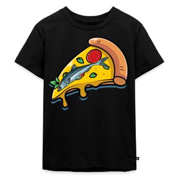 Sardellen Fische Sardinien Geschenk - Kinder Premium Bio T-Shirt - Schwarz - Vorne - Mikhail (115cm)
