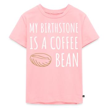 Birthstone Coffee Bean Coffee Lovers - T-shirt Premium bio Enfant - rose - Devant - AI Model Kid Female (0cm)