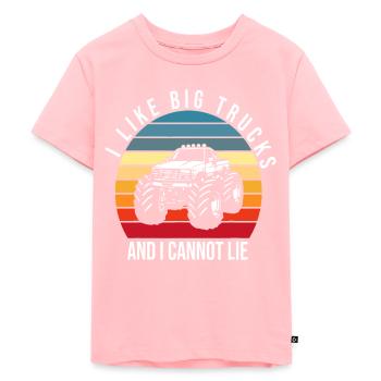 J’aime les gros camions et je ne peux pas mentir Retro Monster T - T-shirt Premium bio Enfant - rose - Devant - AI Model Kid Female (0cm)