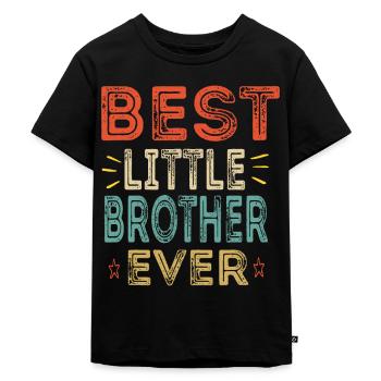 Bester kleiner Bruder Aller Zeiten jüngerer Geschwister-Teenager - Kinder Premium Bio T-Shirt - Schwarz - Vorne - Mikhail (115cm)