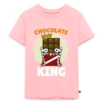 Chocolate - Kids Premium Organic T-Shirt - rose - Front - AI Model Kid Female (0cm)