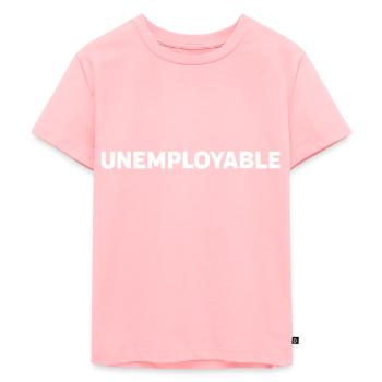 Arbeitslosigkeit Unternehmer Lustige Geschäftsmänner Frauen - Kinder Premium Bio T-Shirt - Rosa - Vorne - AI Model Kid Female (0cm)