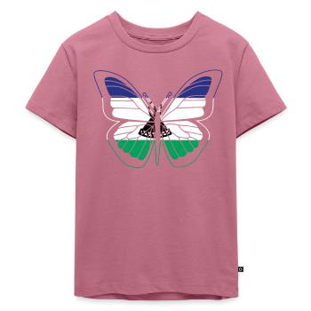 Lesotho - Kinder Premium Bio T-Shirt - Mauve - Vorne - Hailey (125cm)