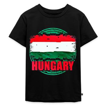 Hongrie - T-shirt Premium bio Enfant - noir - Devant - Mikhail (115cm)