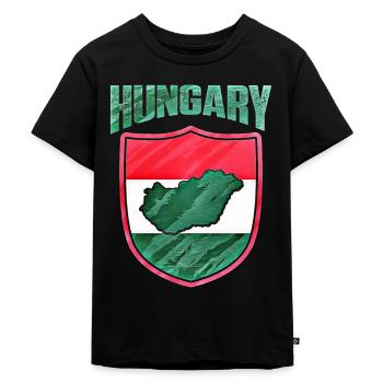 Hongrie - T-shirt Premium bio Enfant - noir - Devant - Mikhail (115cm)