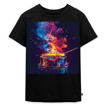 Percussion - T-shirt Premium bio Enfant - noir - Devant - Mikhail (115cm)