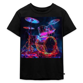 Percussion - T-shirt Premium bio Enfant - noir - Devant - Mikhail (115cm)