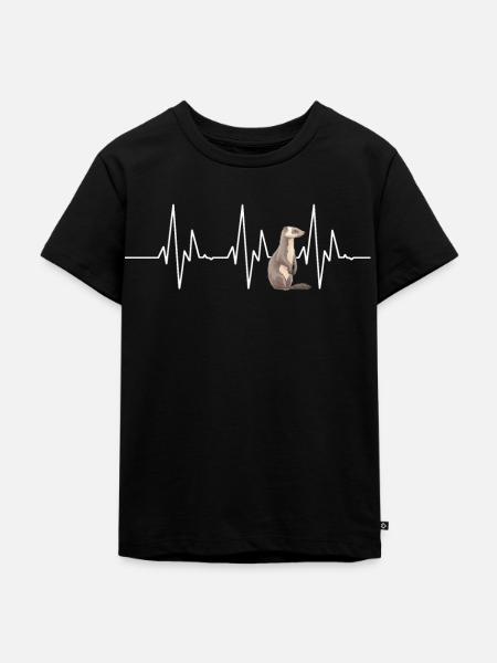 Wiesel - Kinder Premium Bio T-Shirt - Schwarz