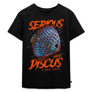 S’intéresse au discus depuis 2004 - T-shirt Premium bio Enfant - noir - Devant - Mikhail (115cm)
