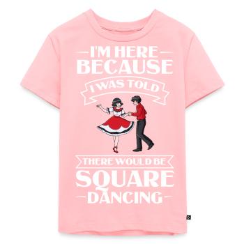 Square Dance Musik Caller Volkstanz Tänzer Usa - Kinder Premium Bio T-Shirt - Rosa - Vorne - AI Model Kid Female (0cm)