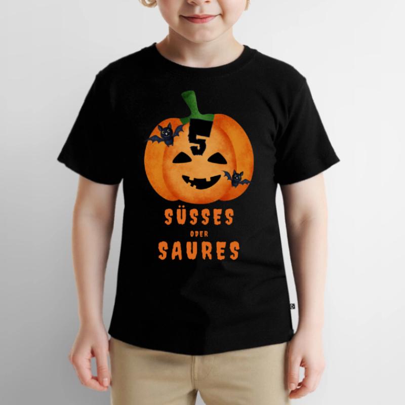 Suesses oder saures Geburtstagsshirt 5 Geburtstag Kinder Premium Bio T-Shirt