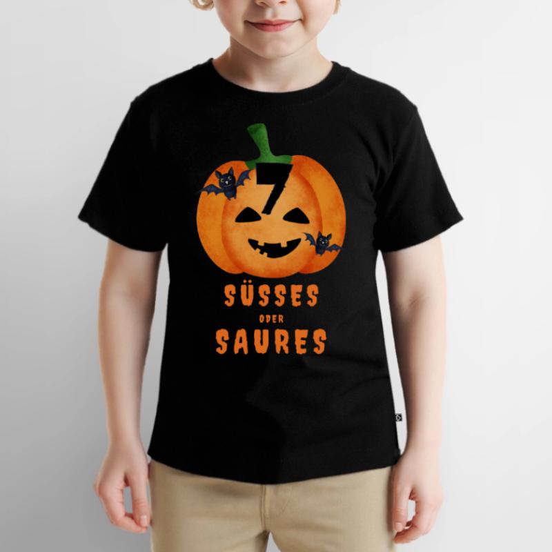 Suesses oder saures Geburtstagsshirt 7 Geburtstag Kinder Premium Bio T-Shirt