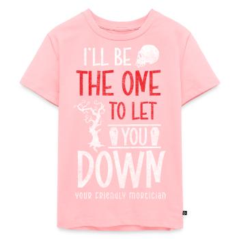 gravedigger profession coffin mourning - Kids Premium Organic T-Shirt - rose - Front - AI Model Kid Female (0cm)