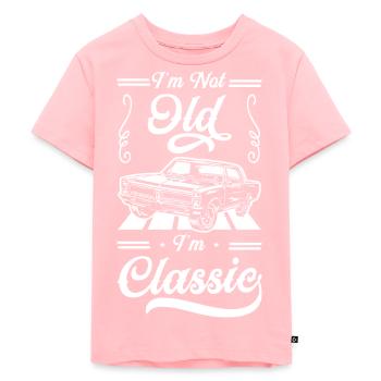 Automobil Retro Car Classic - Kinder Premium Bio T-Shirt - Rosa - Vorne - AI Model Kid Female (0cm)