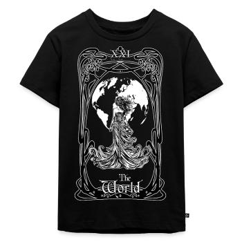 Carte tarot The World - T-shirt Premium bio Enfant - noir - Devant - Mikhail (115cm)