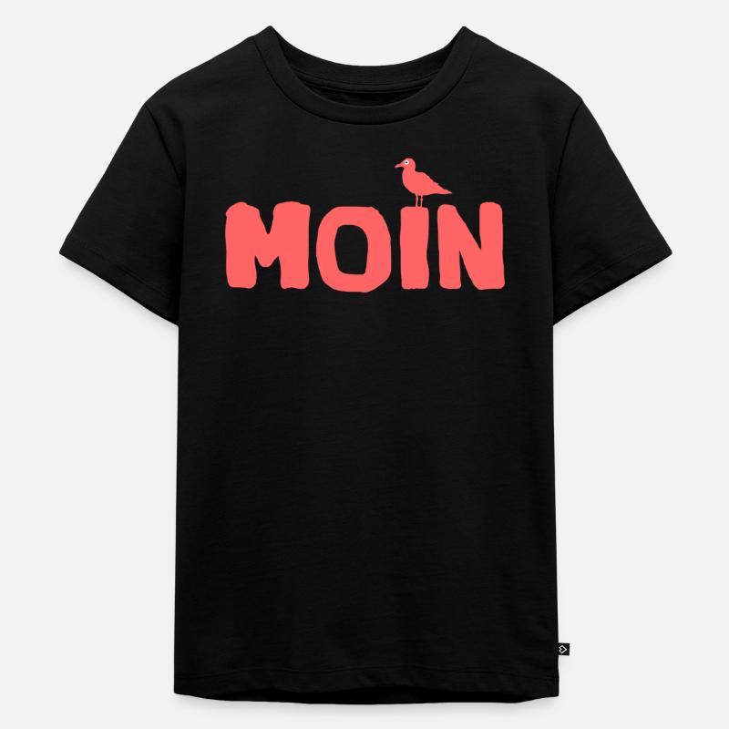 Moin the Seagull Tidal Wadden Edition - T-shirt Premium bio Enfant - noir