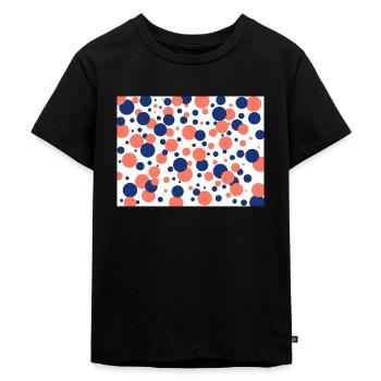 navy and orange circles christal arsham - T-shirt Premium bio Enfant - noir - Devant - Mikhail (115cm)