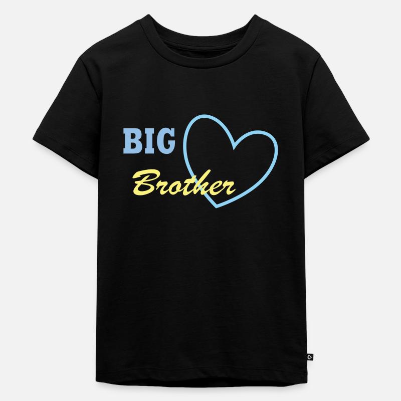 Großer Bruder - Kinder Premium Bio T-Shirt - Schwarz