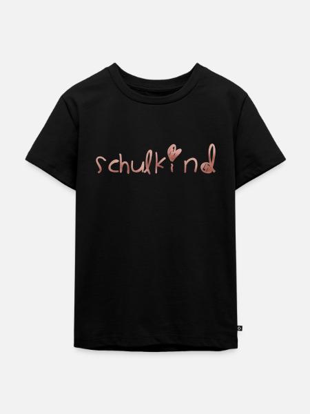 Schulkind - Kinder Premium Bio T-Shirt - Schwarz