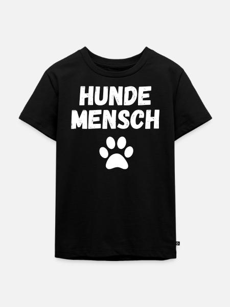 Hundemensch Hund Hundeliebe - Kinder Premium Bio T-Shirt - Schwarz