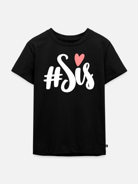 #Sis - Kinder Premium Bio T-Shirt - Schwarz