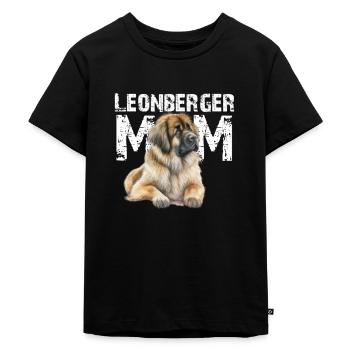 Leonberger - Kinder Premium Bio T-Shirt - Schwarz - Vorne - Mikhail (115cm)