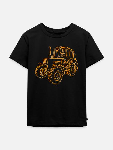 Traktor Belarus MTS 82 - Kinder Premium Bio T-Shirt - Schwarz