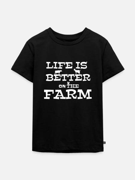 Landwirt - Kinder Premium Bio T-Shirt - Schwarz