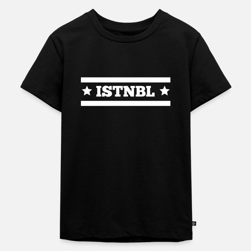 Istanbul - Kinder Premium Bio T-Shirt - Schwarz