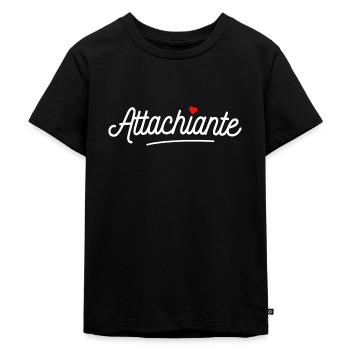 Attachiante - T-shirt Premium bio Enfant - noir - Devant - Mikhail (115cm)