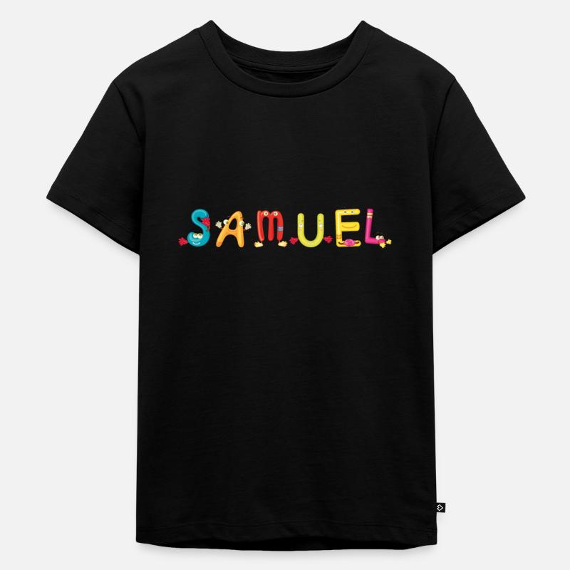 Samuel - Kinder Premium Bio T-Shirt - Schwarz