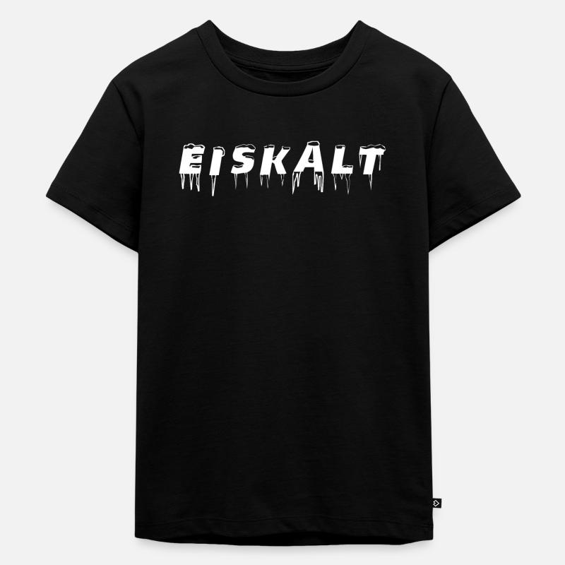 Eiskalt - Kinder Premium Bio T-Shirt - Schwarz