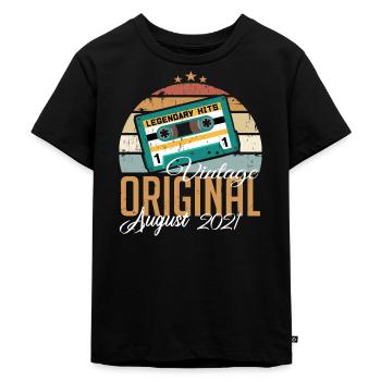 August 2021 Anniversary 2021 Legends August - Kids Premium Organic T-Shirt - black - Front - Mikhail (115cm)