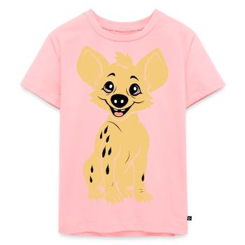 Hyäne - Kinder Premium Bio T-Shirt - Rosa - Vorne - AI Model Kid Female (0cm)