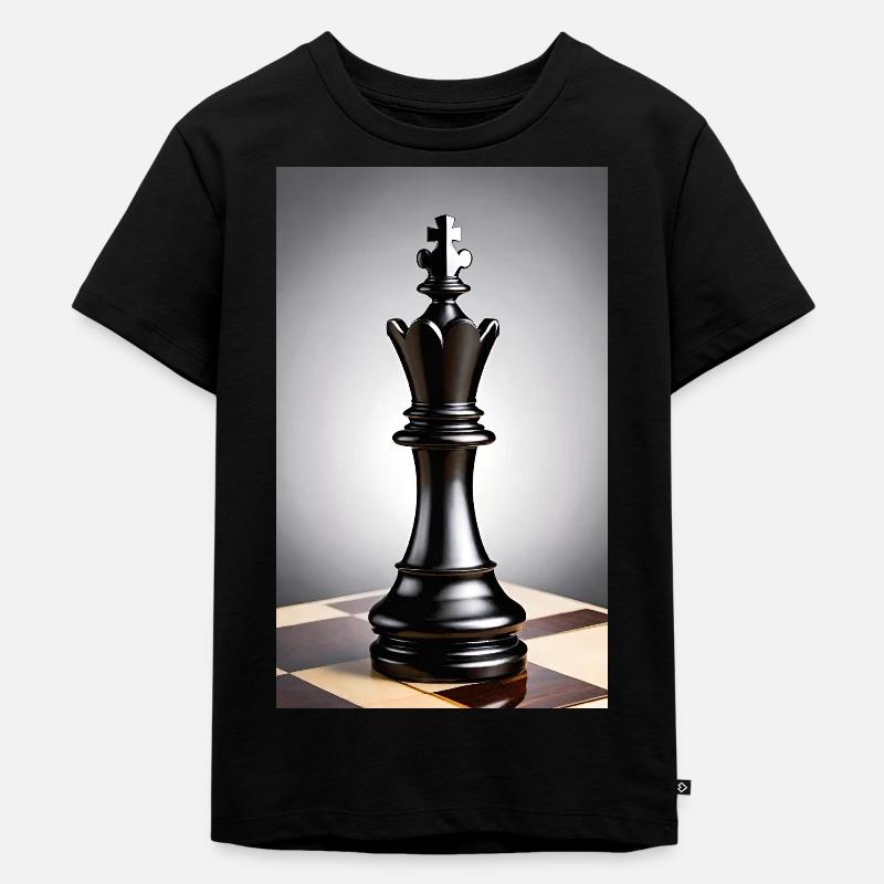 Schach | Schachfigur | Schachspieler - Kinder Premium Bio T-Shirt - Schwarz