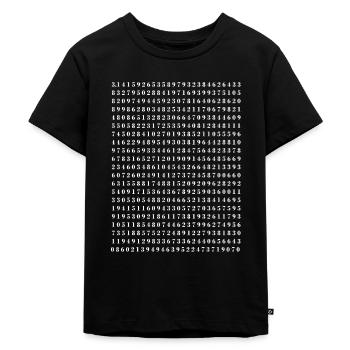 pi - Kids Premium Organic T-Shirt - black - Front - Mikhail (115cm)