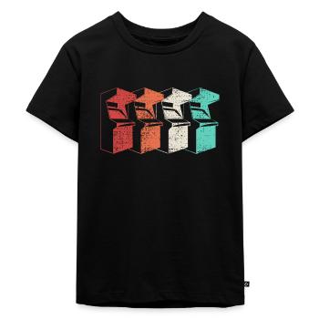 ARCADE GAME AUTOMAT - T-shirt Premium bio Enfant - noir - Devant - Mikhail (115cm)