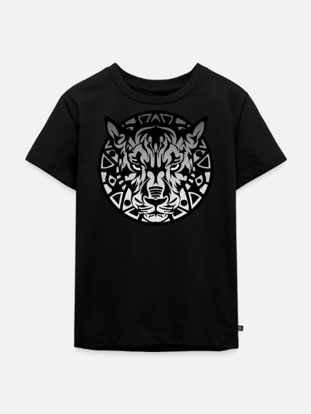 katzenartig - Kinder Premium Bio T-Shirt - Schwarz