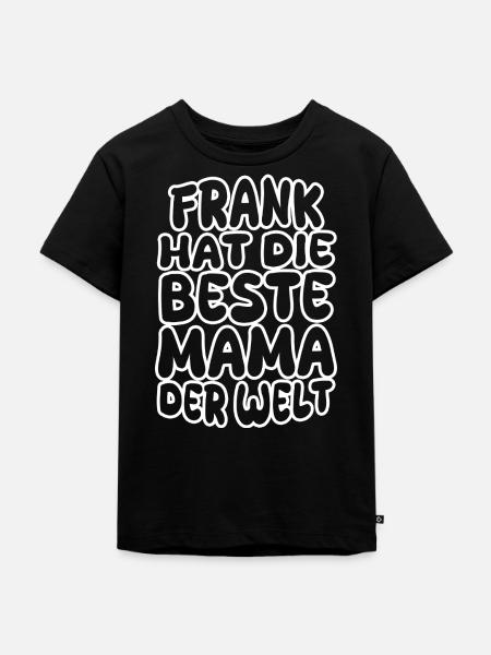 Geschenk für Frank - Kinder Premium Bio T-Shirt - Schwarz